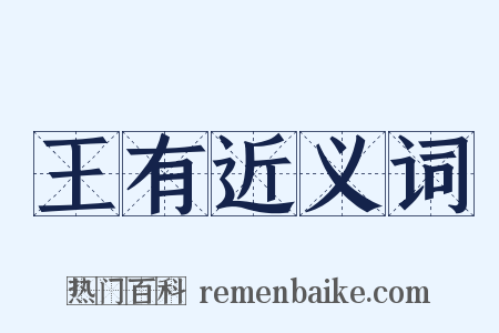 王有近义词是什么意思的图片
